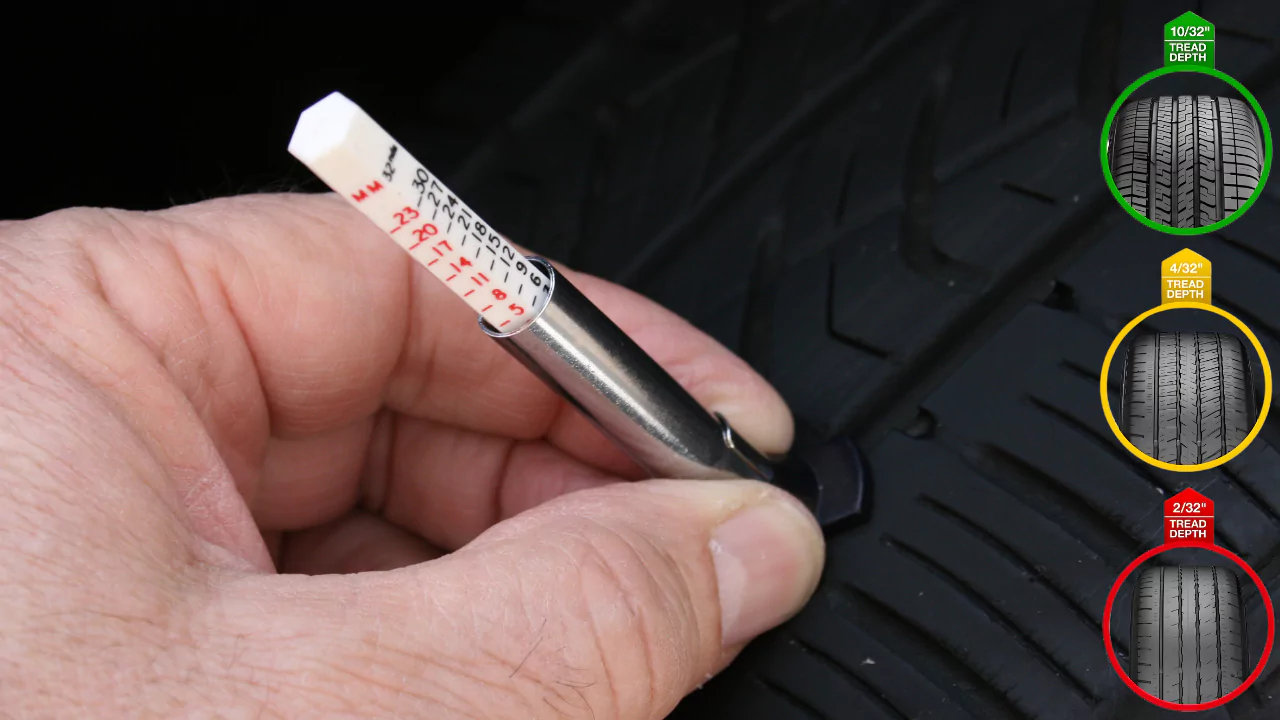 Tire wear warning signs